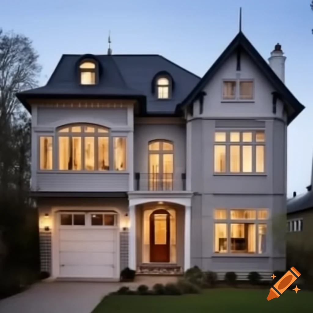 Beautiful house exterior with appealing architecture