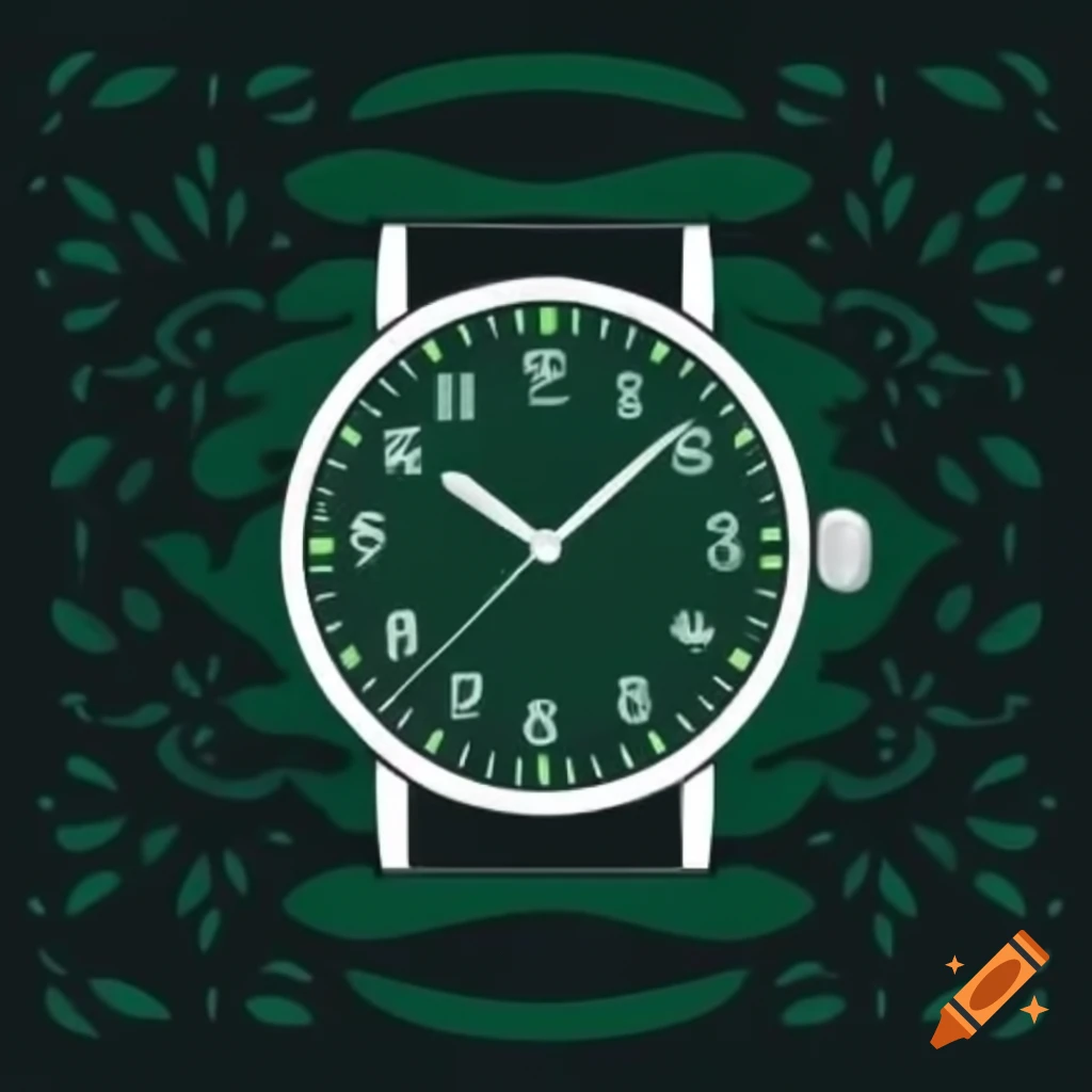 Vintage clock in the center of a forest