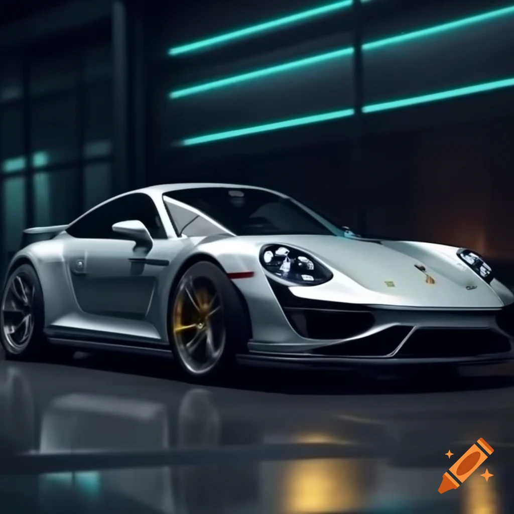 AI-generated Porsche model