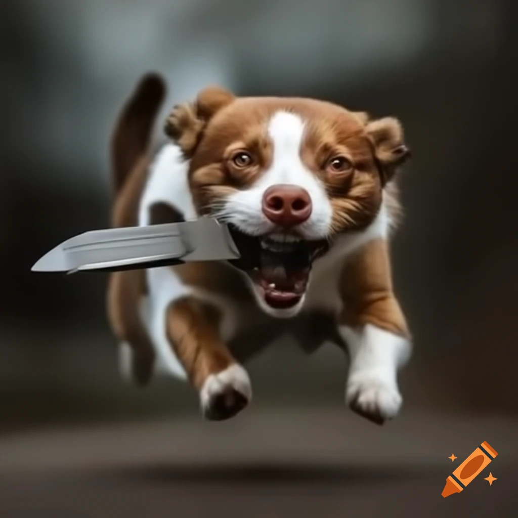 Dog chasing cat in a playful scene