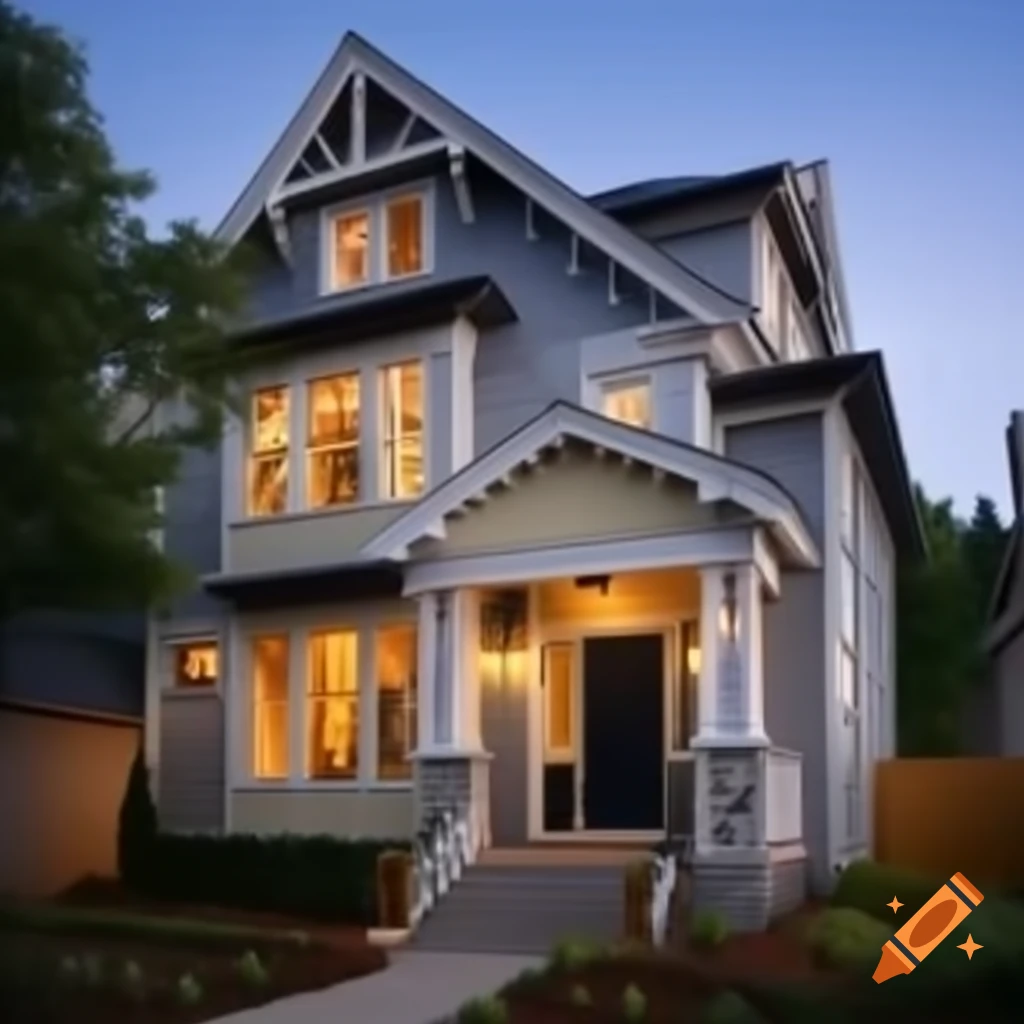 Beautiful house exterior with appealing architecture