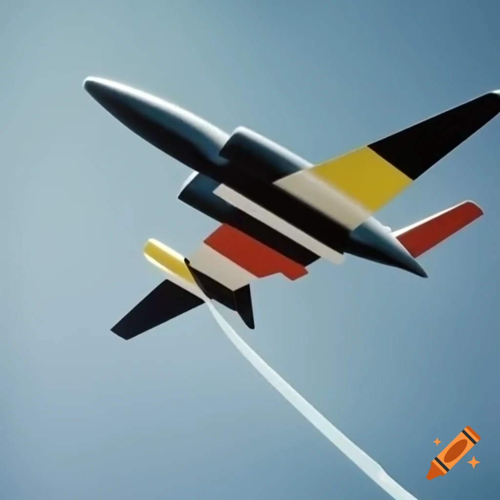 UFO illustrated in the art style of Mondrian