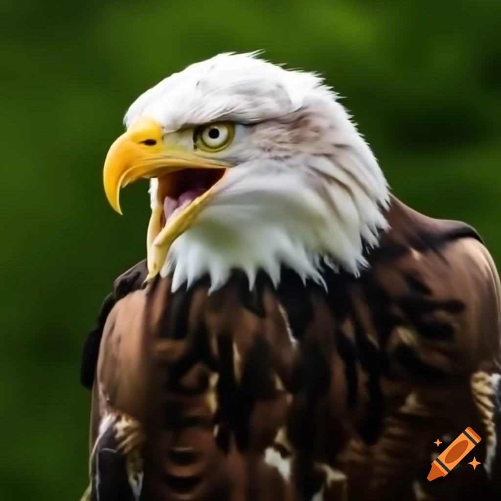 Eagle cawing with text 'cheap'