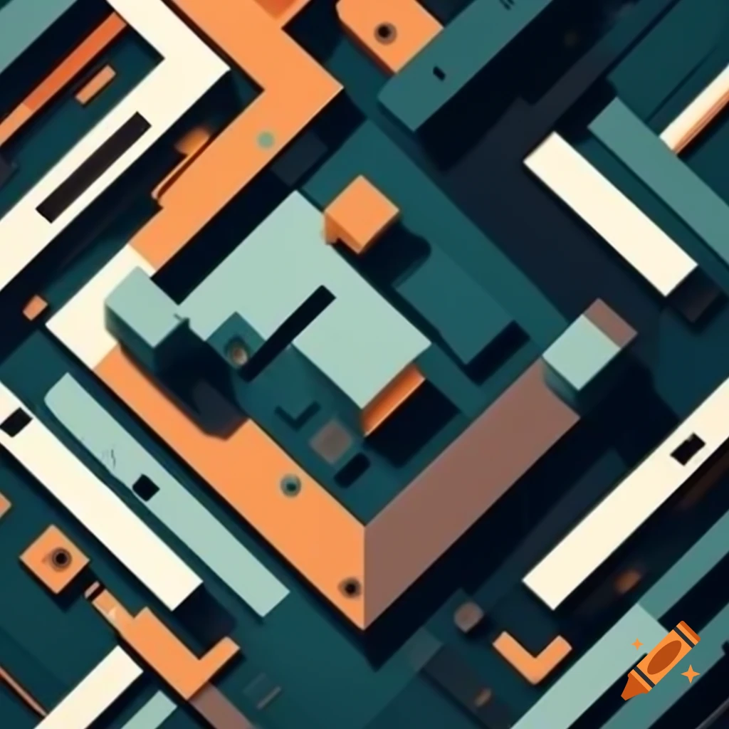 Abstract modern styled commercial poster design