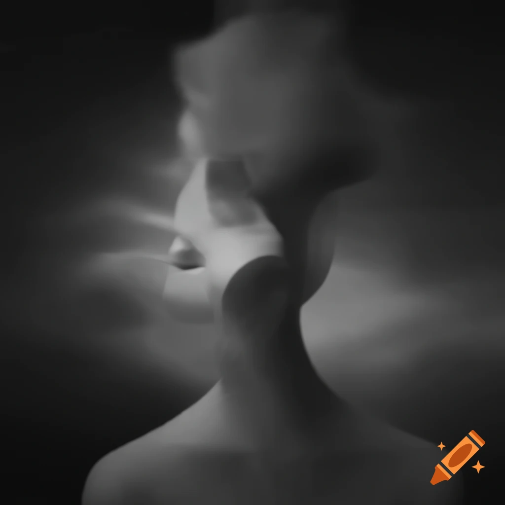Surrealist monochrome artwork