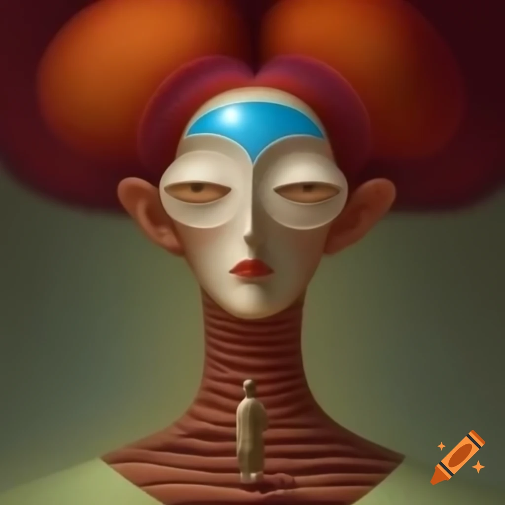 Surrealist artwork with dreamlike elements