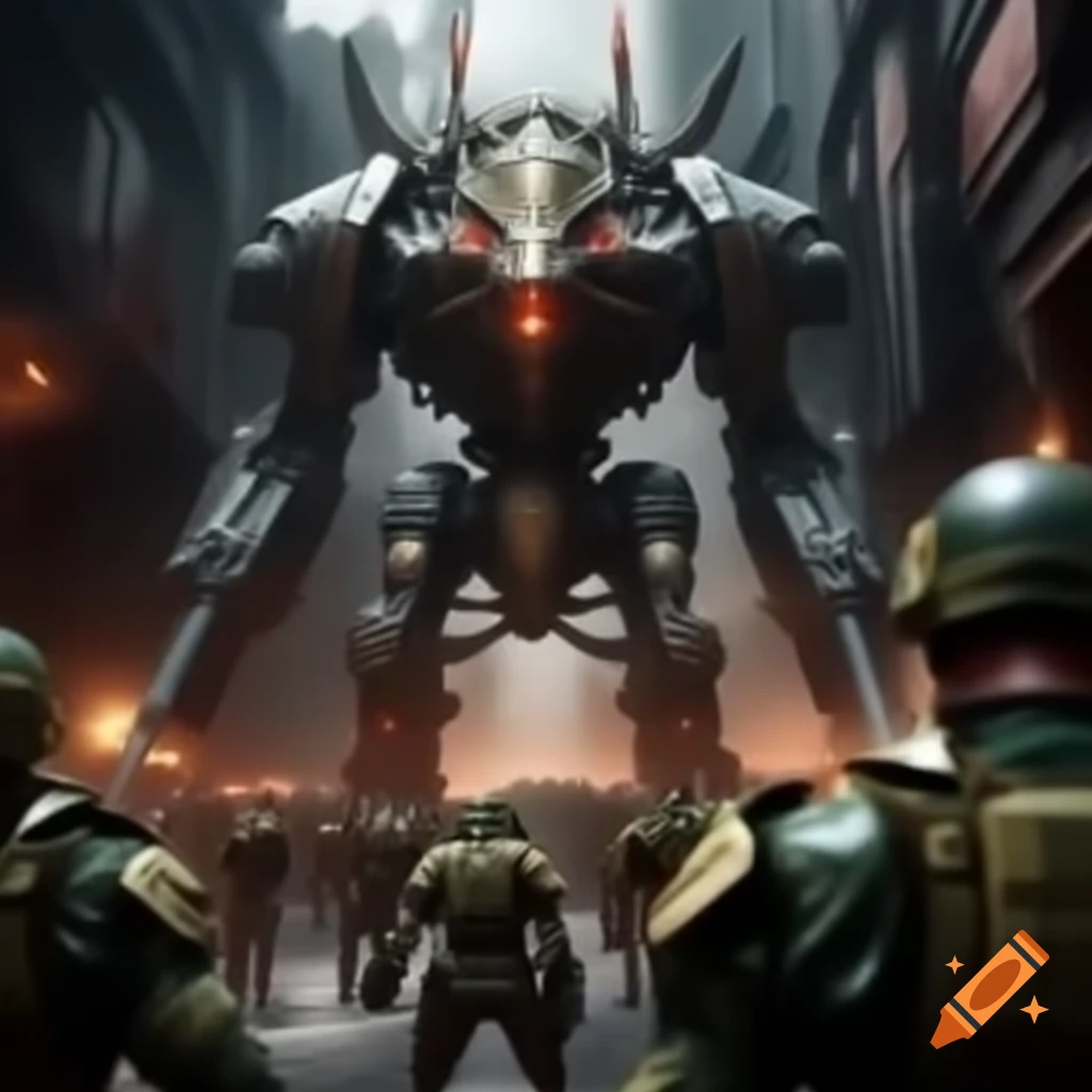 Intense alleyway battle involving a general in a complex dream