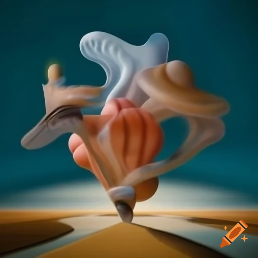 Surrealist artwork displaying abstract forms and imaginative imagery