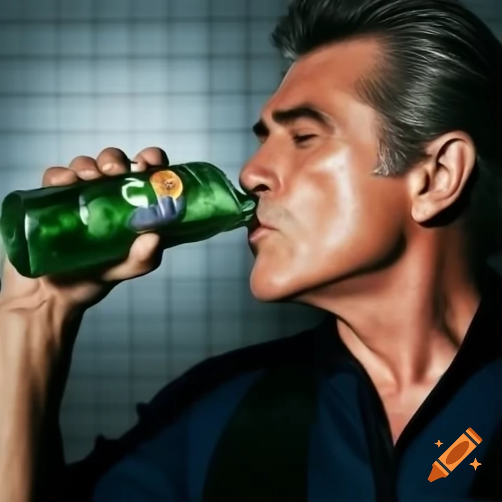 Ray Liotta enjoying a Fanta drink