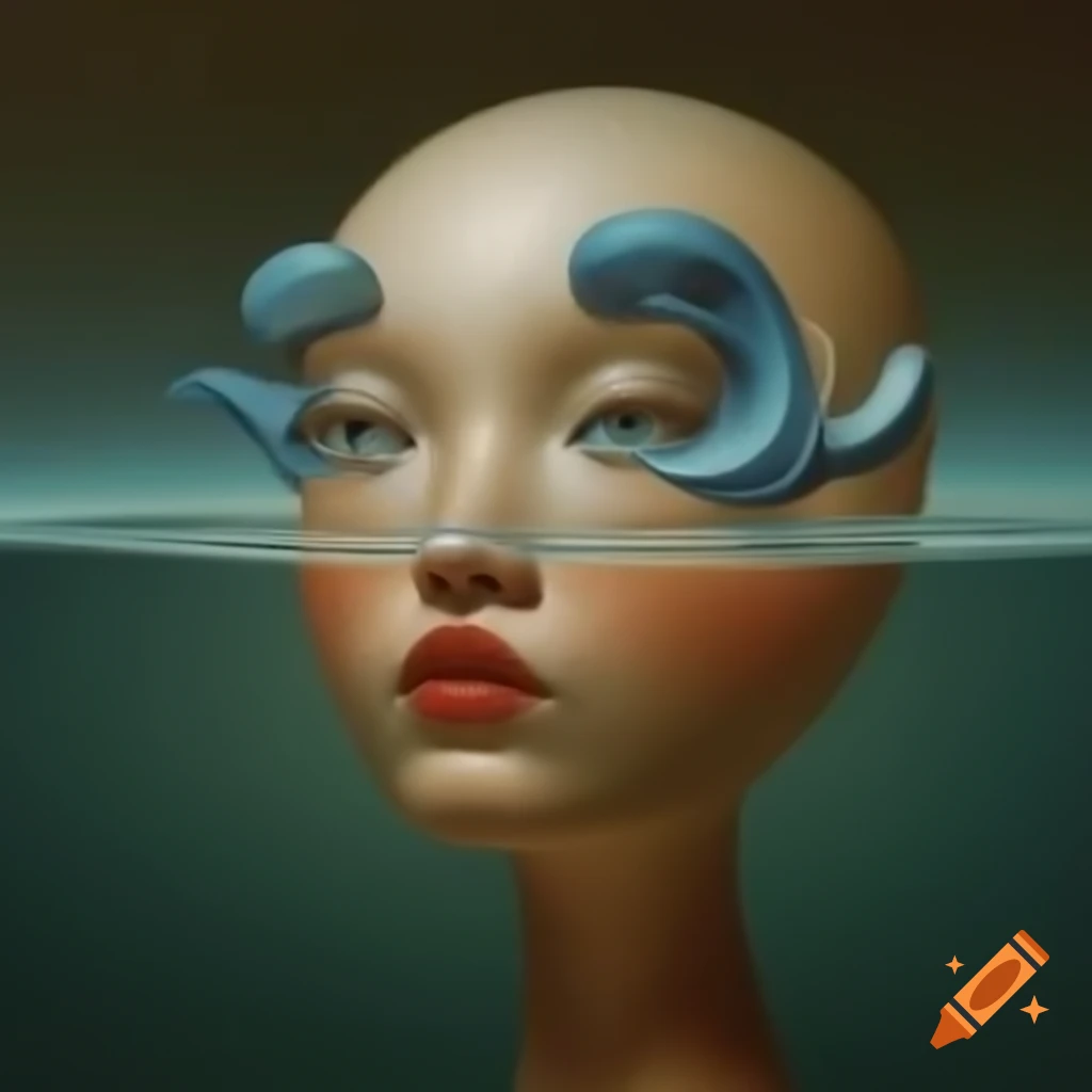 Surrealist artwork featuring dreamlike elements