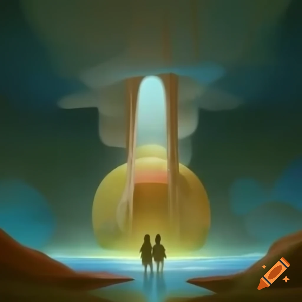 Surrealist artwork with dreamlike elements