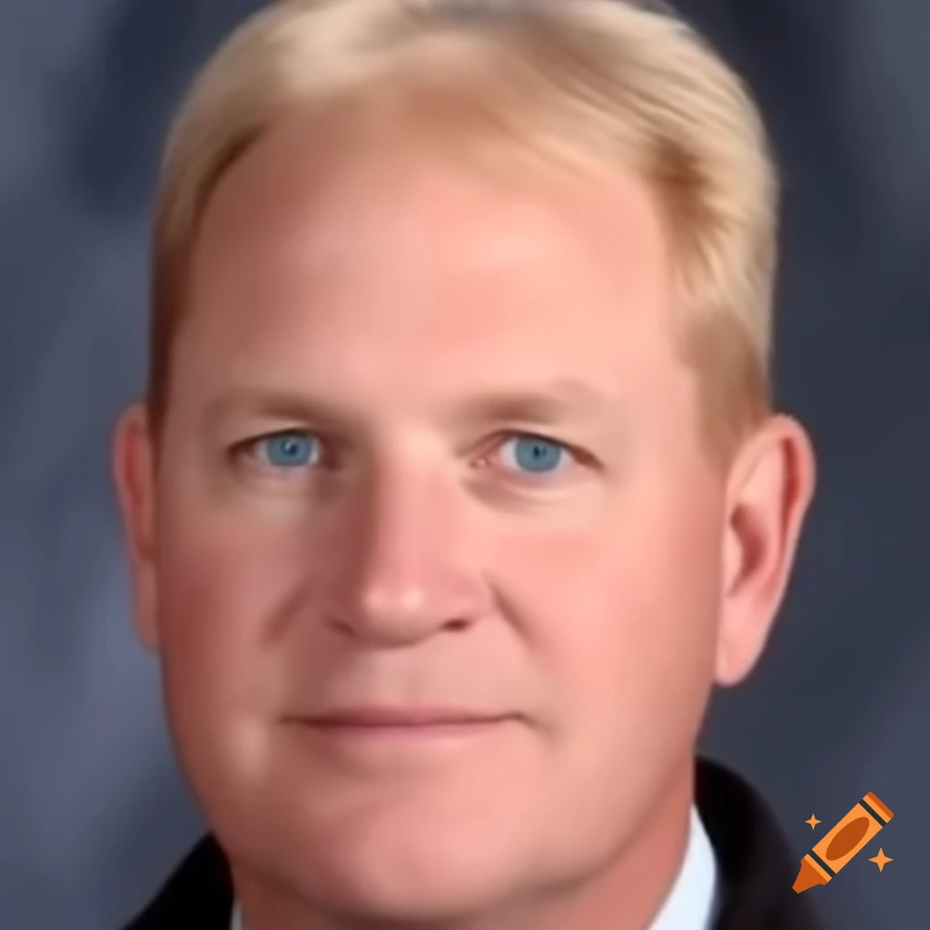 Middle Aged Blonde Blue Eyed Man In Texas As Old School Cop On Craiyon