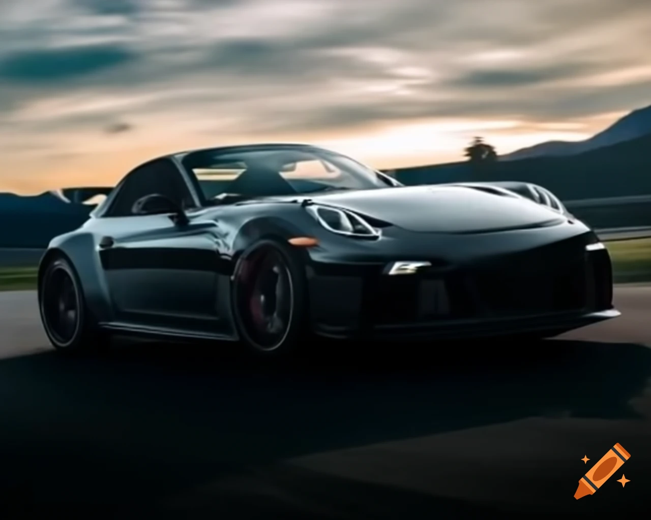 Sleek sports car design