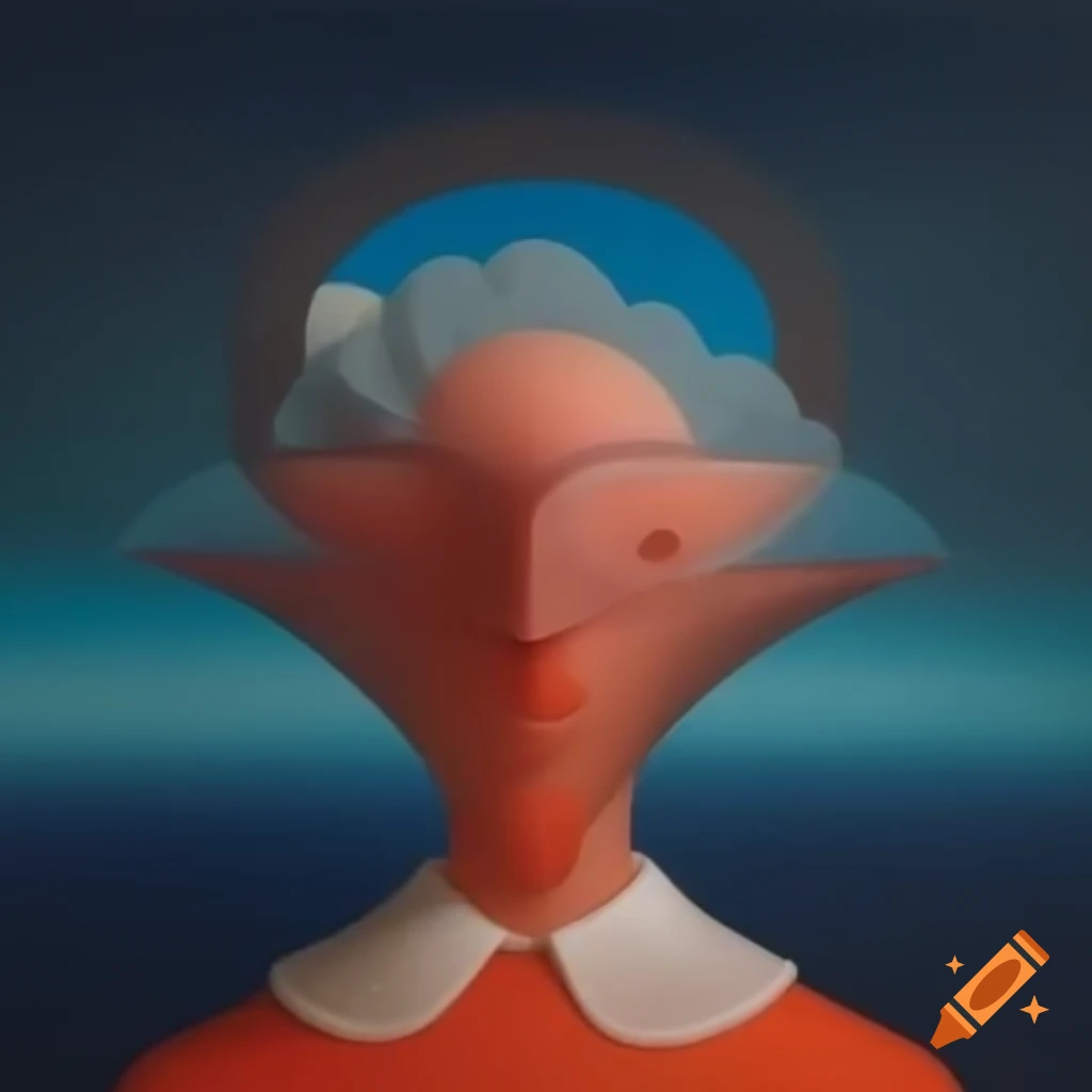 Surrealist artwork with abstract elements