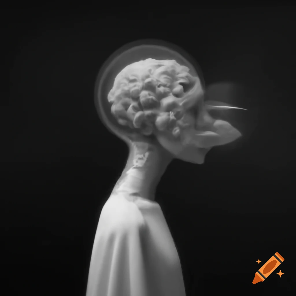 Surrealist monochrome artwork