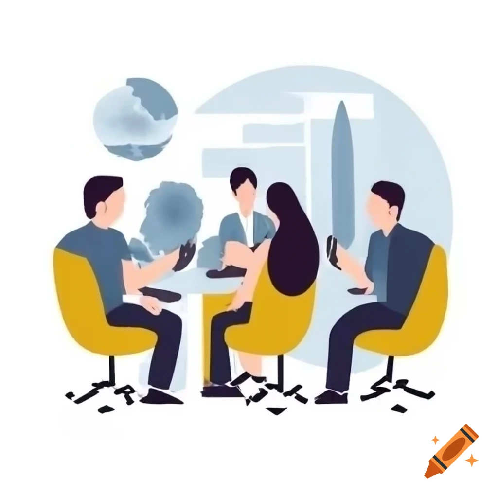 Sustainability consultants collaborating in a meeting