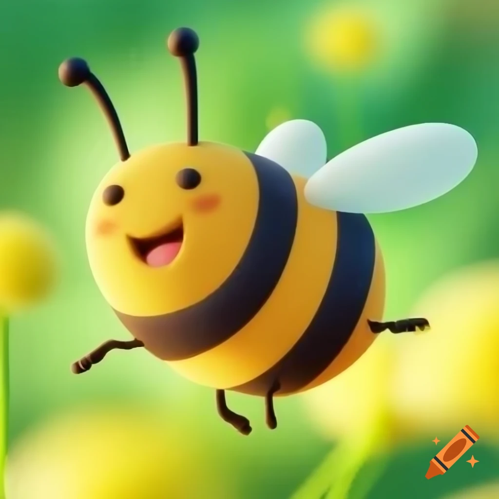 Anime-style bee illustration