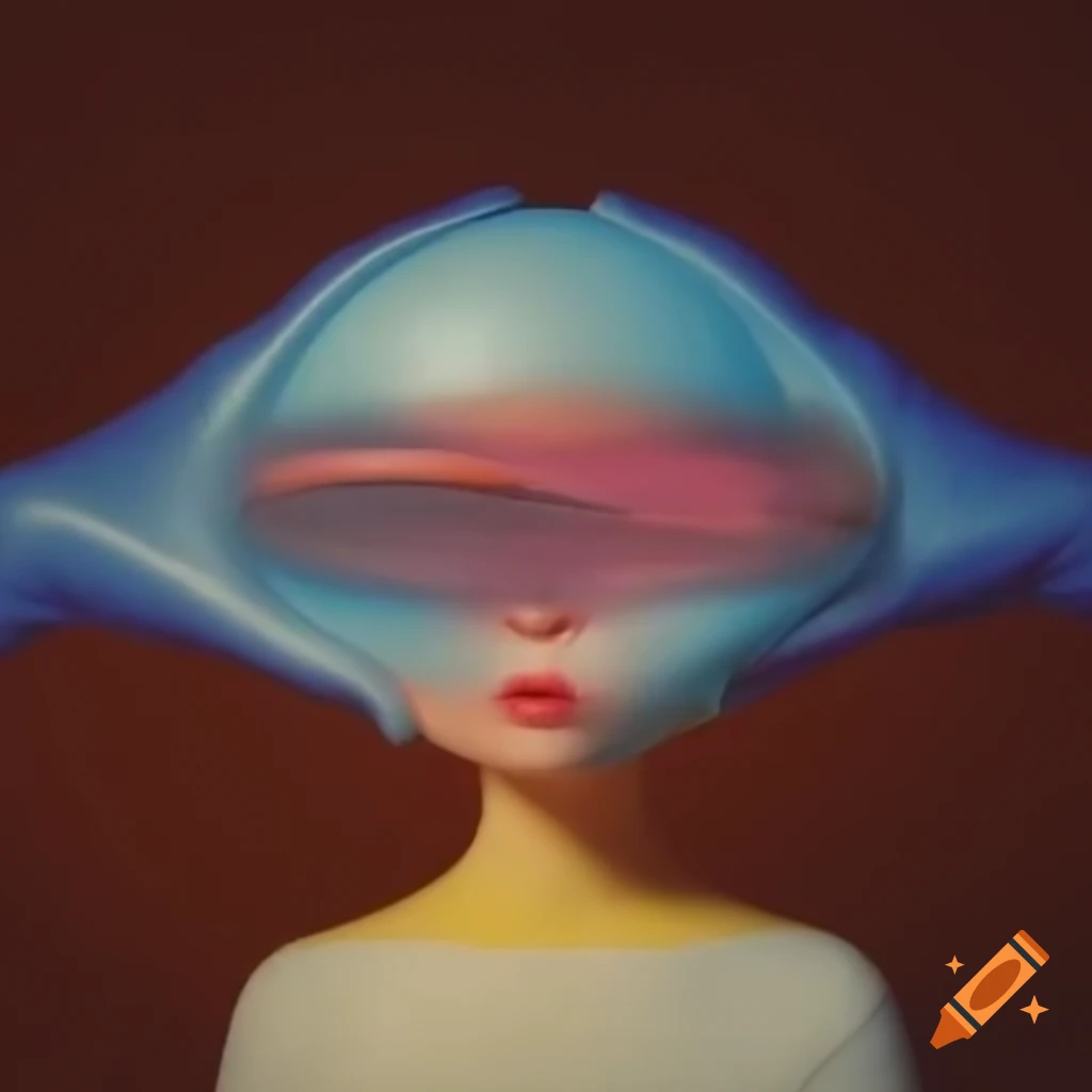 Surrealist artwork with abstract elements