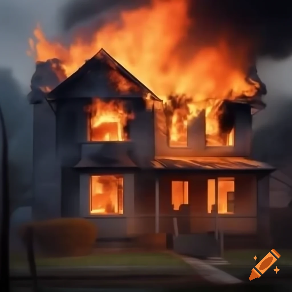 Neighborhood engulfed in flames