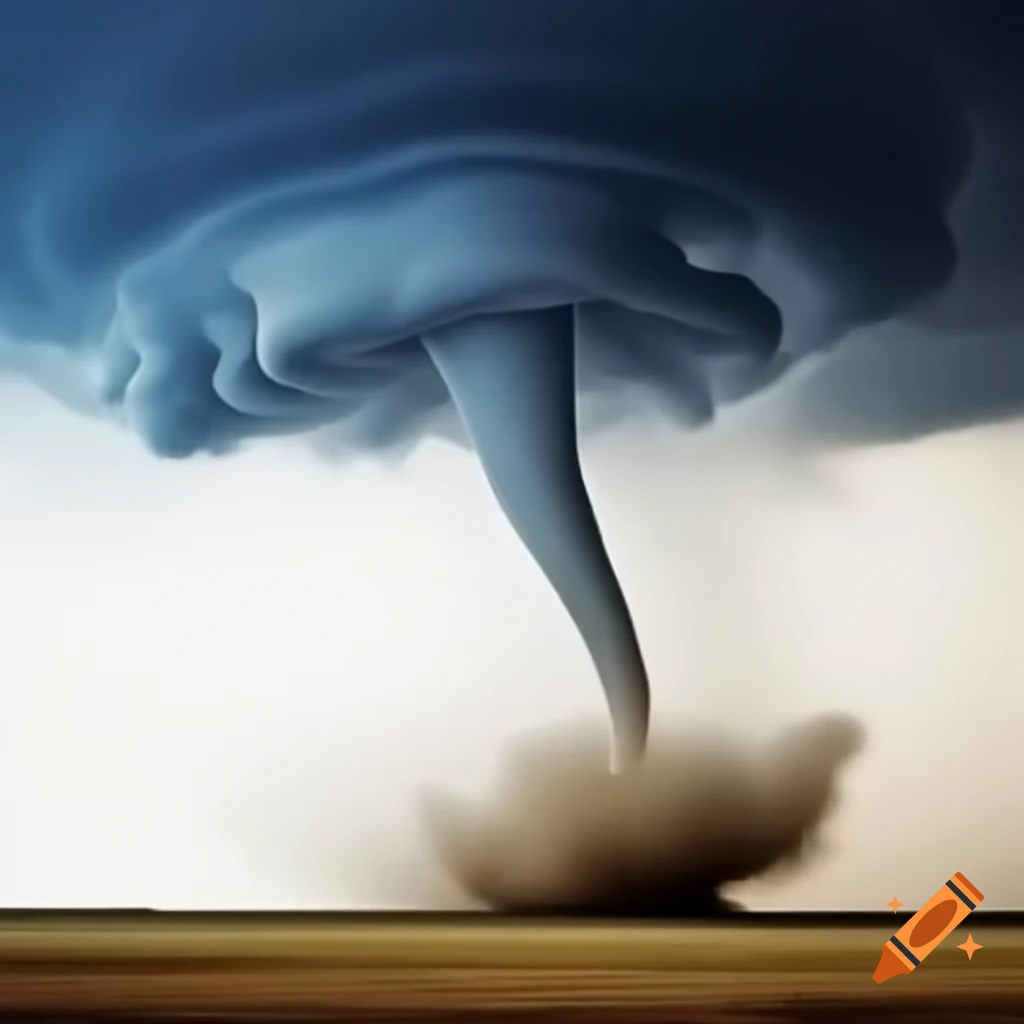 Retro icon of a tornado