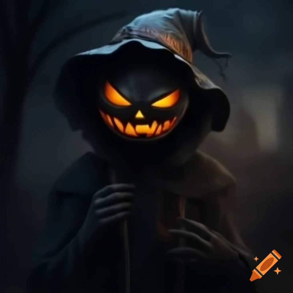 Scary Halloween figure with spooky design