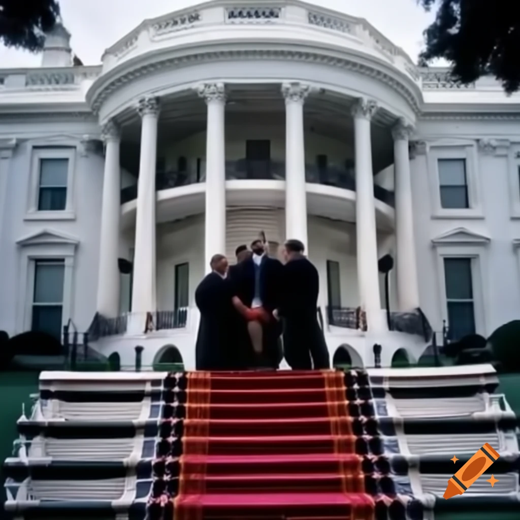 1960s photo of man inaugurated as President on White House steps