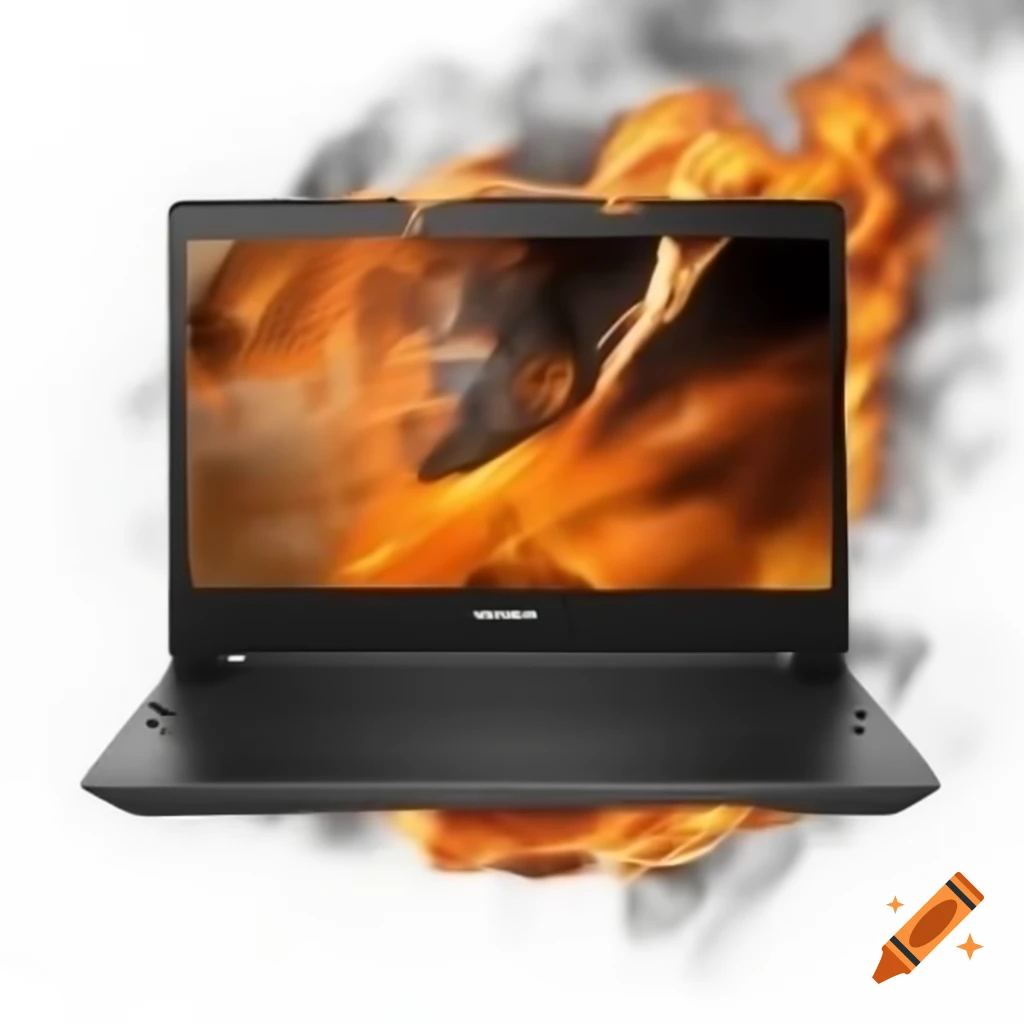 Acer Nitro 5 laptop caught fire with smoke emanating