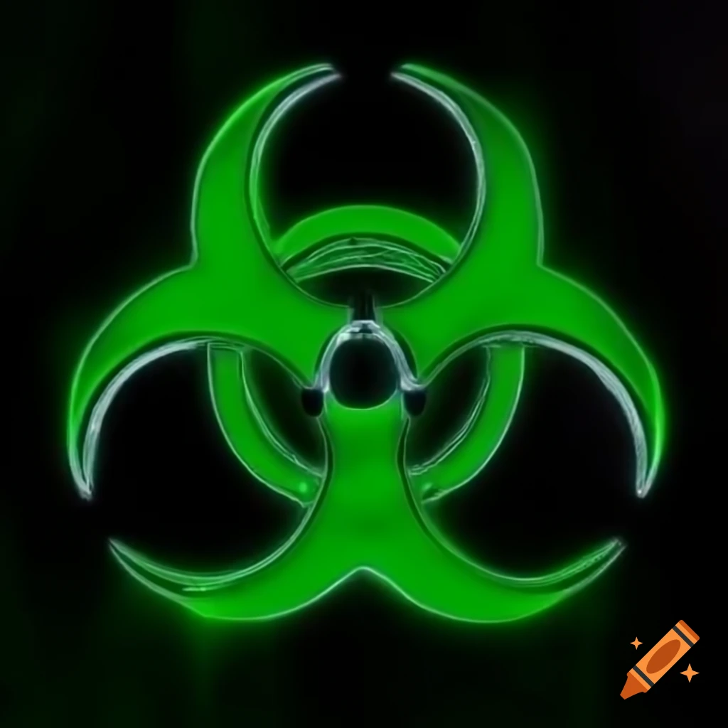 Biohazard symbol representing hazardous materials