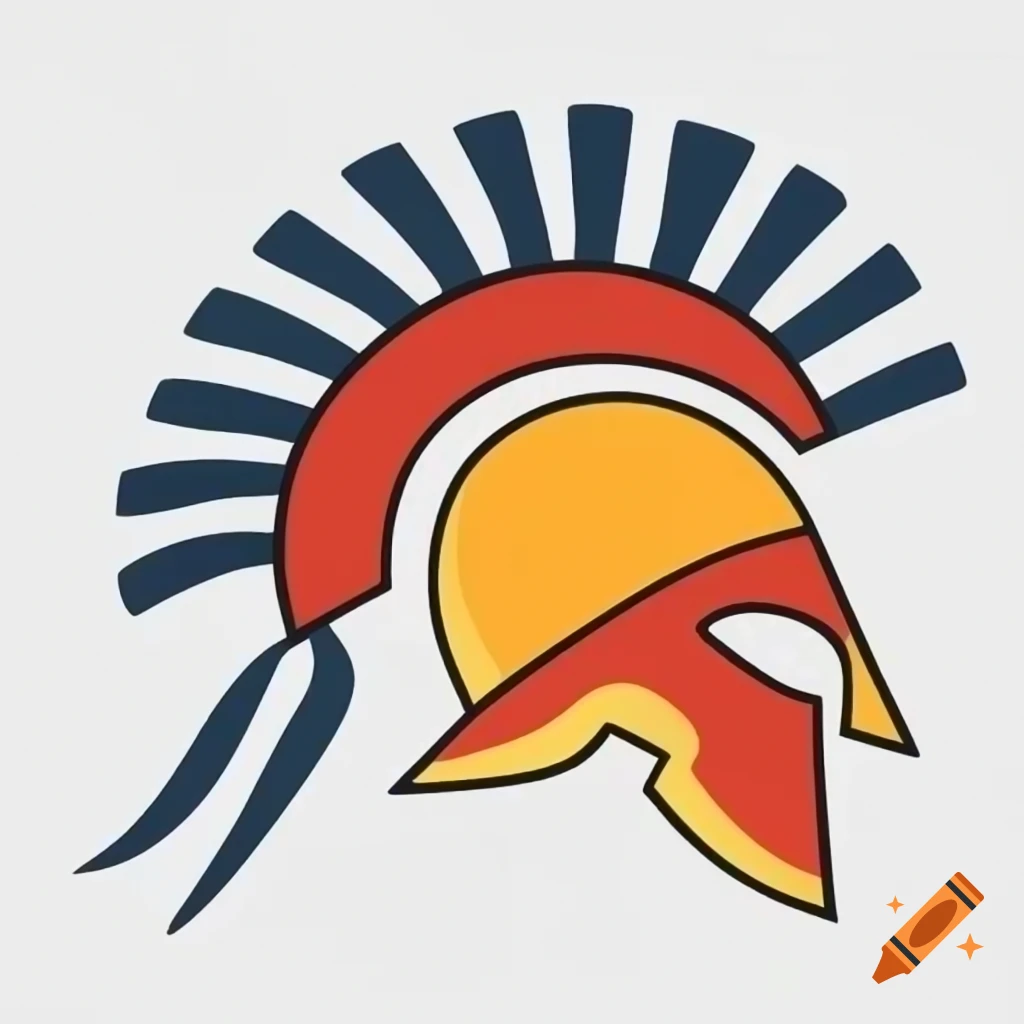 Etruscan warrior head clipart