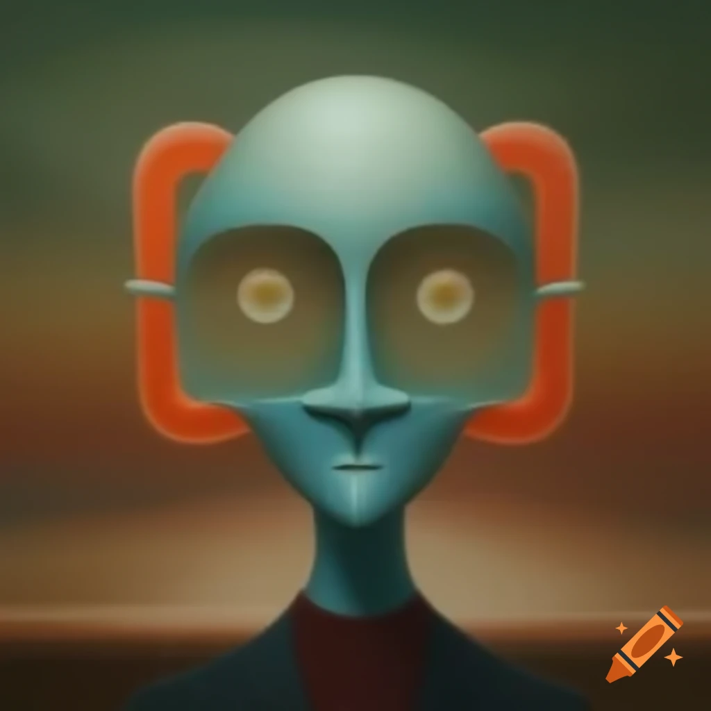 Surrealist art with abstract elements