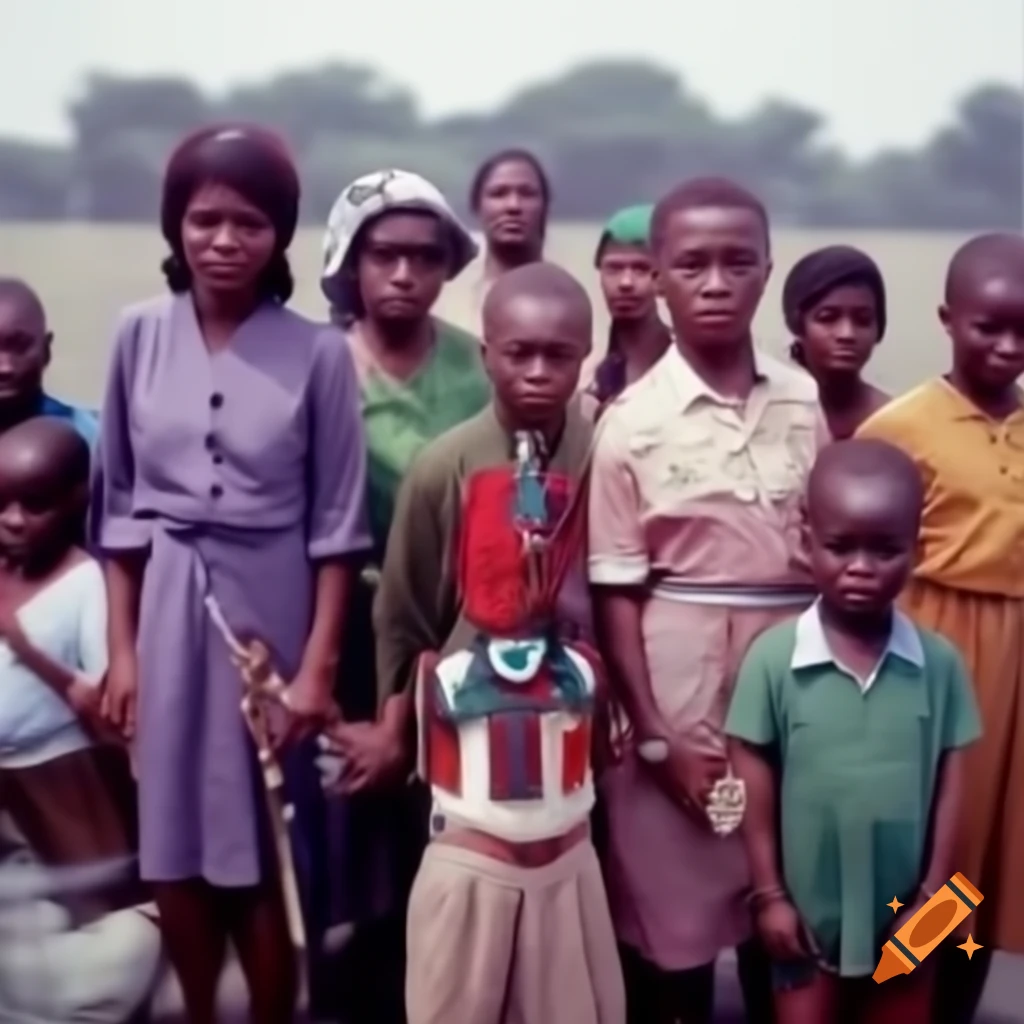 Old color photos from the 1970s featuring Jerome Joseph Steven Marshall's parents in Nigeria