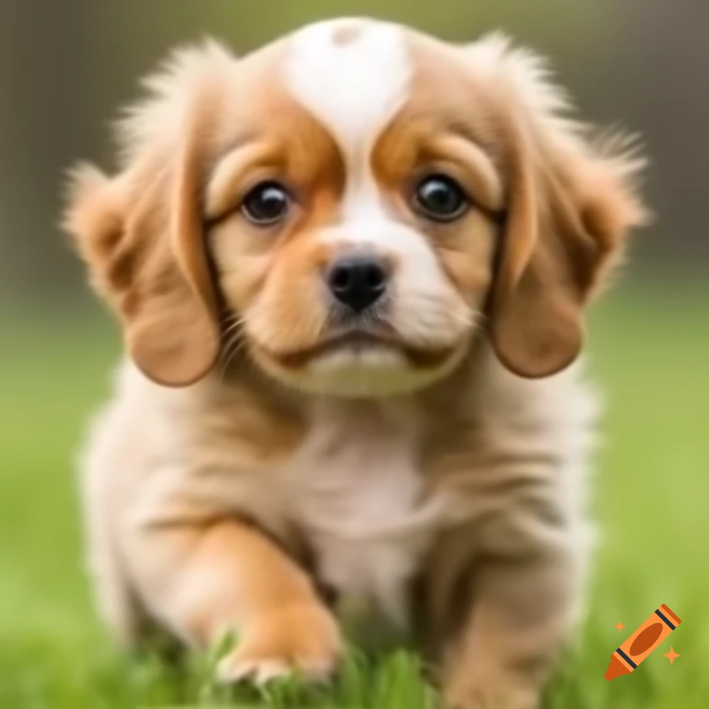 Adorable puppies playing together