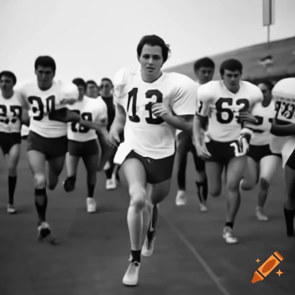 Road Runners team in action during American football game