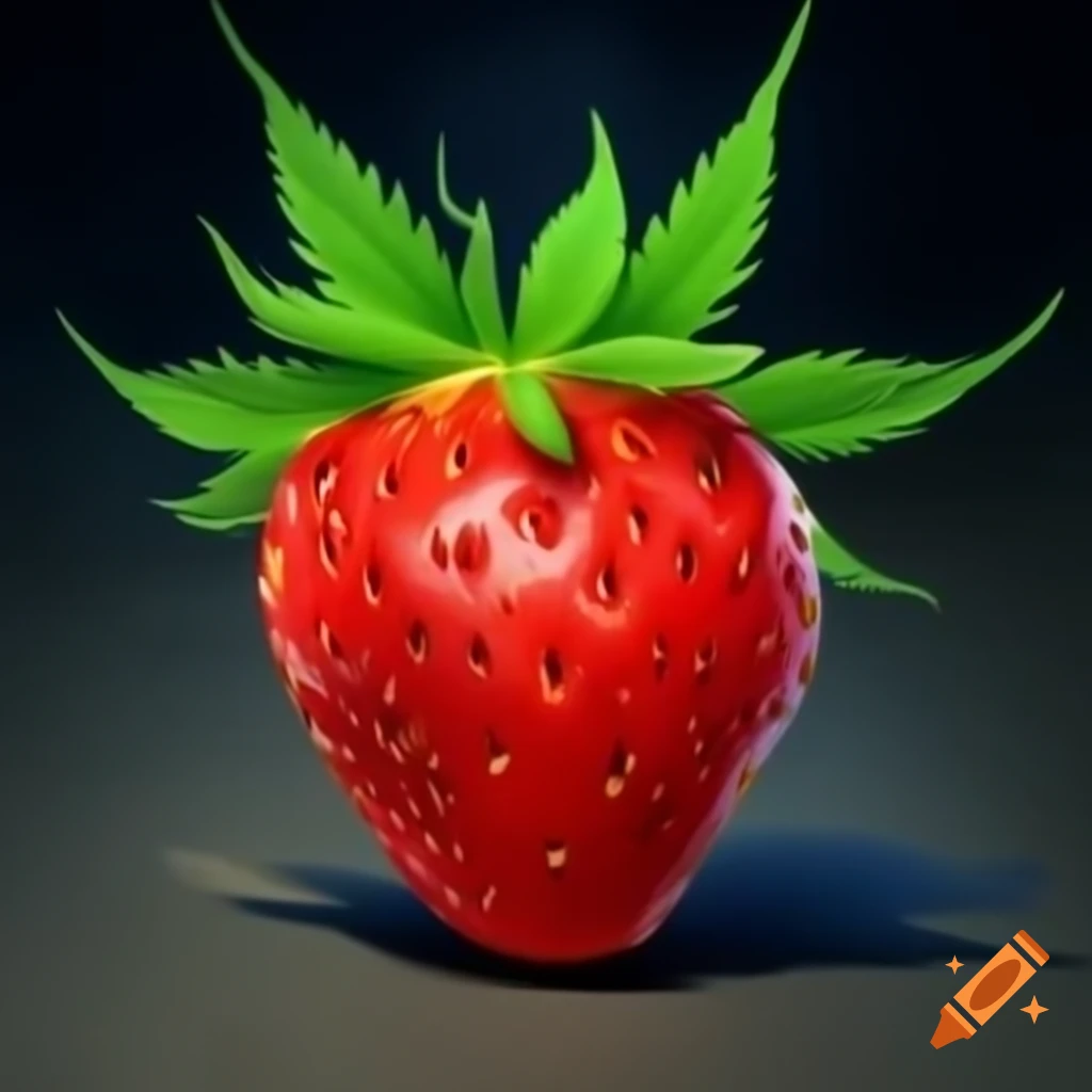 Strawberry infused with cannabis