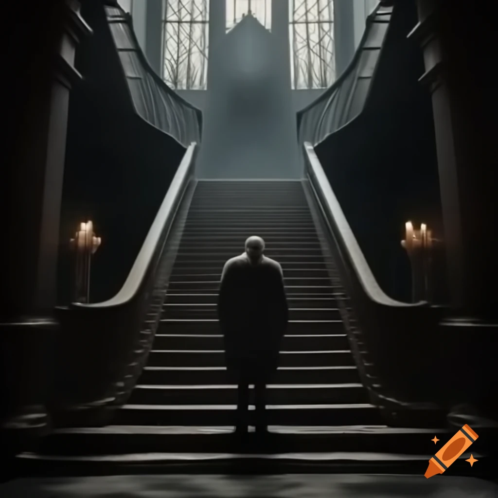Frightening staircase in a fen environment