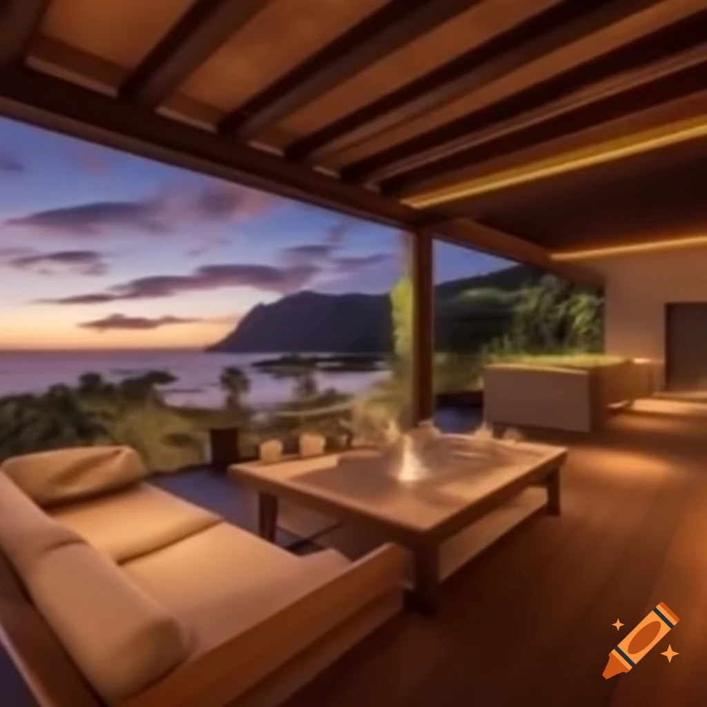 Exterior design with wooden frames, blending modern and traditional styles in various environments
