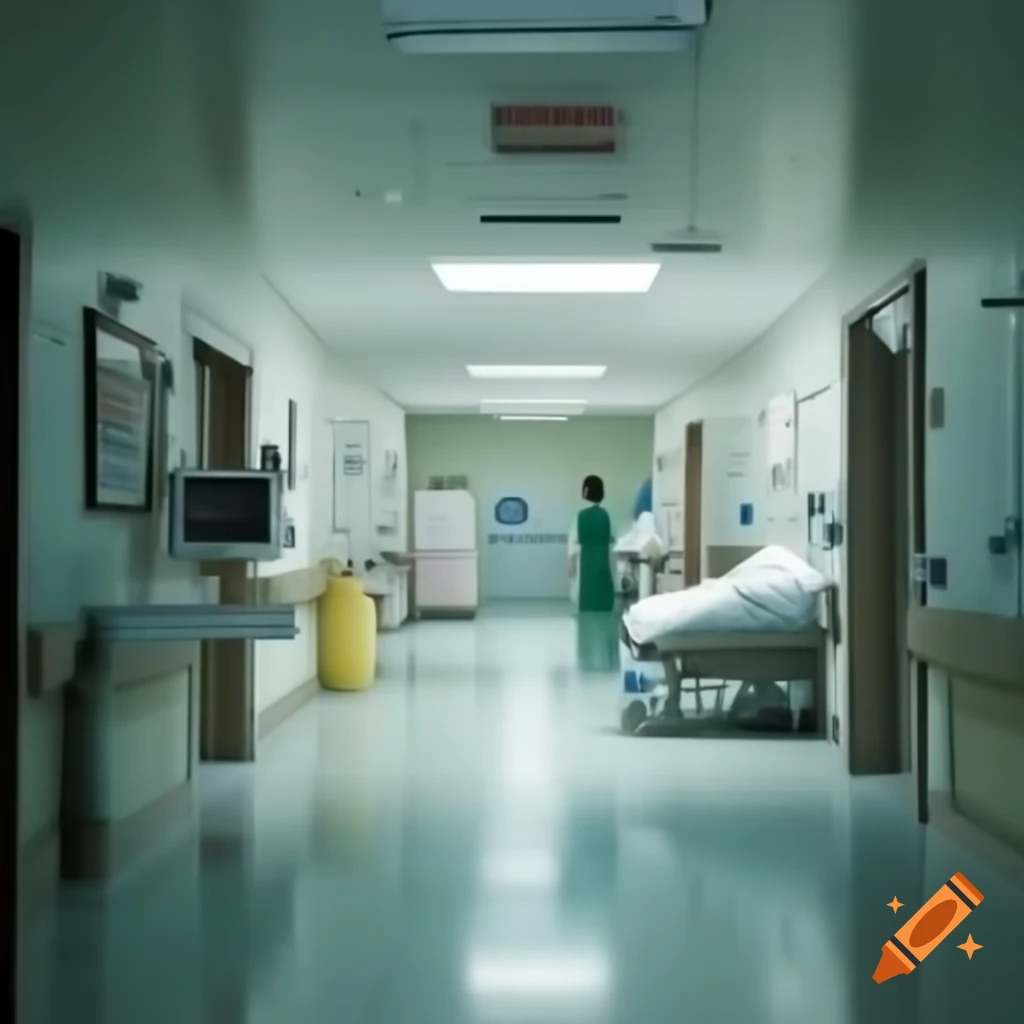 Hospital reception interior designed for website display