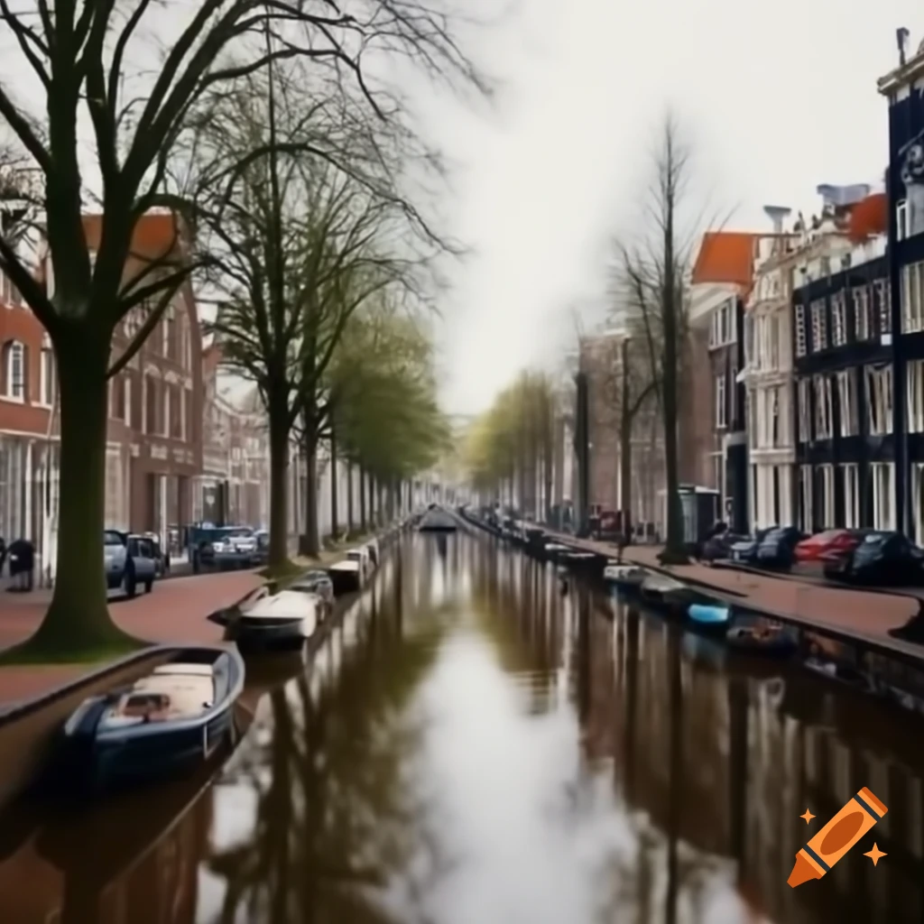 Scenic backcountry landscape of the Netherlands
