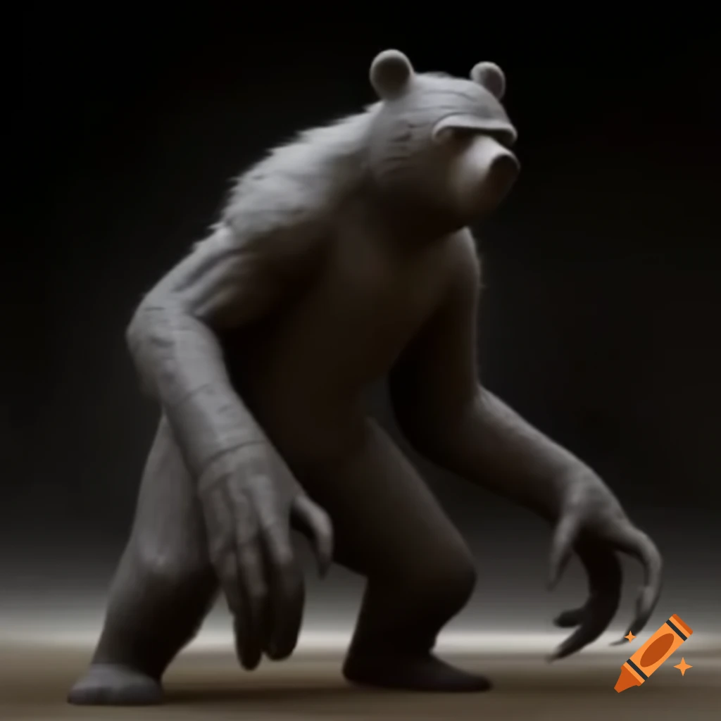 Humanoid creature resembling bear with a love for Oreos and basketball, possesses Spider-Man's powers and enjoys music