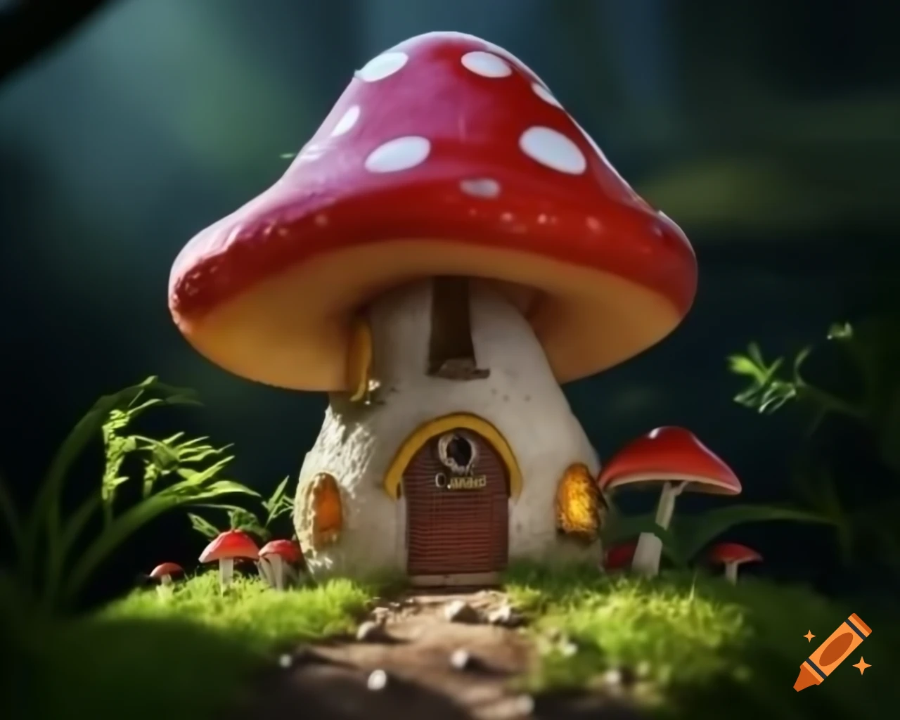 Fairy mushroom house in Grand Theft Auto V game