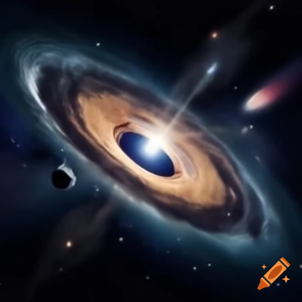 Surreal cosmic war scene featuring tension and sudden laughter leading to darkness