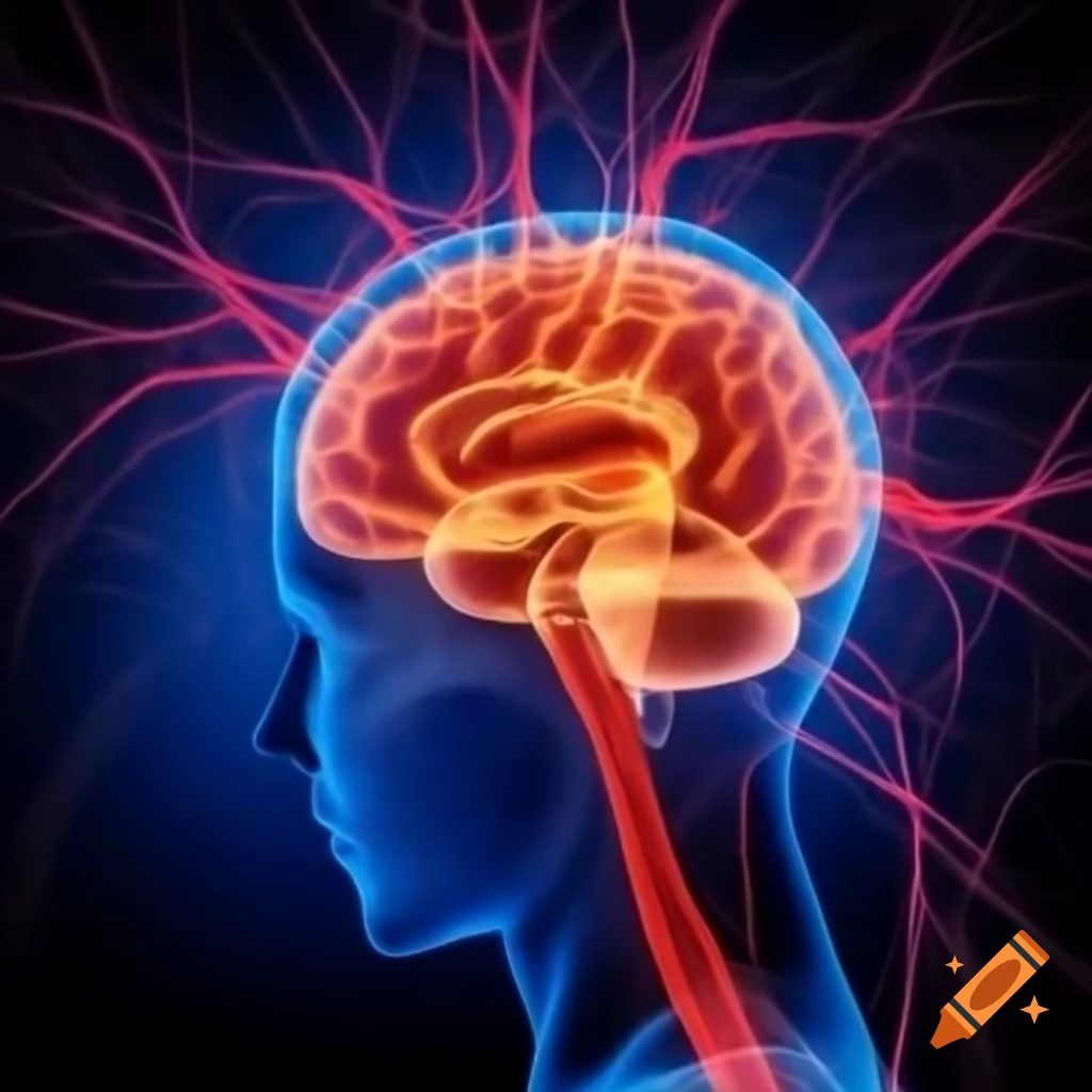 Neurons connecting inside the brain