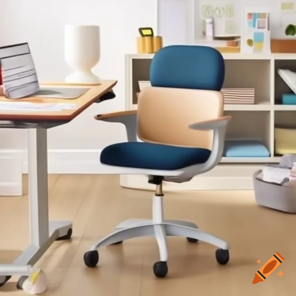 Multifunctional school desk chair with storage and foldable desk