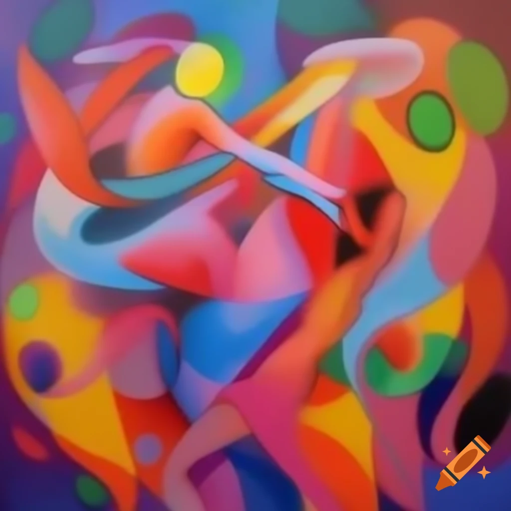 Abstract representation of dance movements