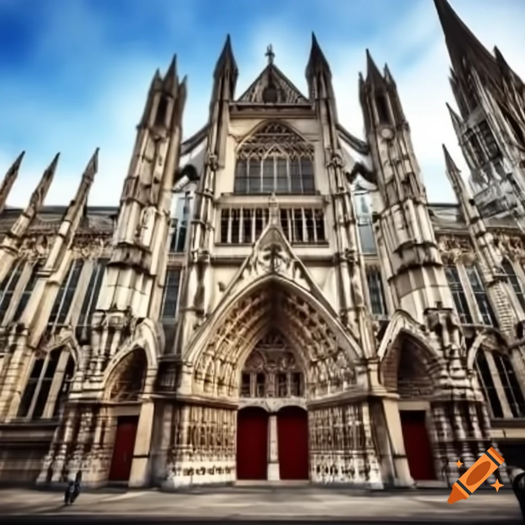 Gothic architecture featuring elaborate details and designs
