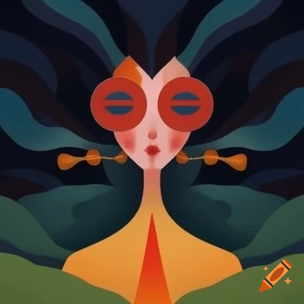 Surrealist artwork with dreamlike elements