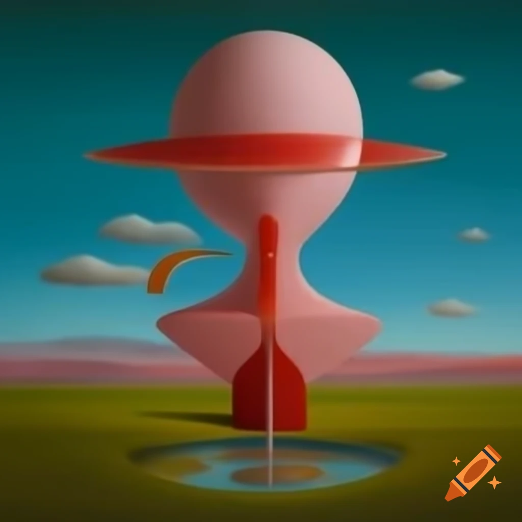 Surrealist artwork with abstract concepts