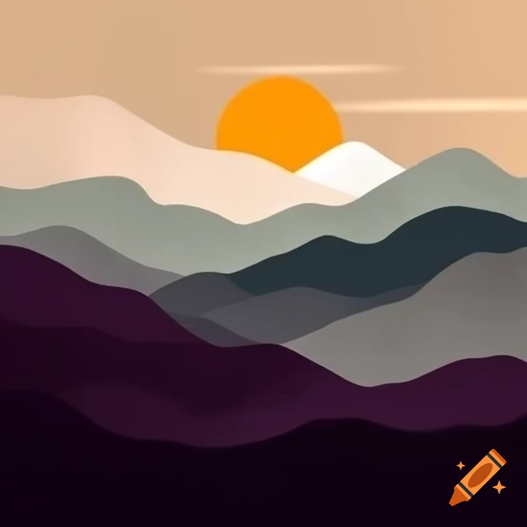 Abstract background inspired by the Great Smoky Mountains
