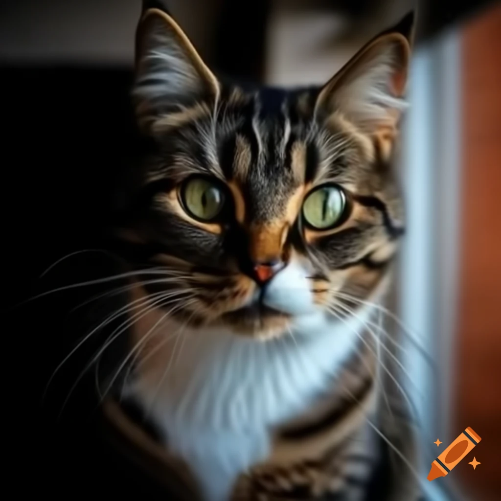 Cute cat sitting