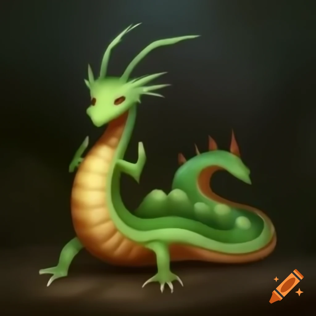 Hybrid creature combining features of slug and dragon